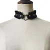 チョーカーゴシックブラックスパイクパンクチョーカースパイクリベットは、女性のためのチョッカーネックレスを身につけた男性ボンデージコスプレje dhgarden dhgmr