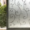 Vensterstickers 45 200 cm bloemen Patroon Decoratieve film gebrandschilderd glas Fored Privacy Decal Cling geen lijm