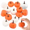 Decorative Flowers 24pcs Mini Fall Wedding Artificial Pumpkin Foam Home Garden Table Centerpiece