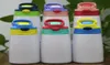 12 onças de sublimação de salto de salto em branco Transferência de calor Printing Water Bottle for Kids Kettle colorida isolada reta com mamilo LID6456922