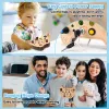 Montessori Educatief druk bord voor meer dan 3 jaar oud baby -led licht drukke boordpeuter speelgoed schattig patroon houten sensorisch speelgoed