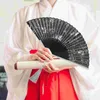 Dekoracyjne figurki składane wentylator ręcznie składany fanów ślubny ręczny chiński styl tańczący tańca panna