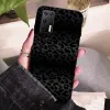 Étui à téléphone noir imprimé Leopard pour Huawei P 8 9 10 20 30 40 50 Pro Lite PSMART Honor 10 Lite 70 Mate 20lite