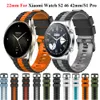22 mm per Xiaomi Mi Watch S1 Pro/Active/Mi Watch S2 46 42mm/Color 2 Smartwatch Smart Wearding Bracciale silicone Accessori sostituibili