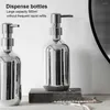 Dispensateur de savon liquide 500 ml Pompe à feuille de fuite Placage de bouteille vide réutilisable