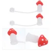 Disposable Cups Straws 2 Pcs Small Mushroom Straw Cap Adorable Topper Silicone Tips Plug Lid Covers Protectors Party