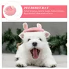 Dog Apparel Pet Beret Decor Costume Cap Dress Up Headdress Hats For Wool Carnival Birthday Party Cat