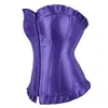 Korsett -Tops für Frauen sexy Stahl getonten Overbust Korsett Solid Satin Schnürung Korsett Bustier Tailler Cincher Gothic Kleidung Plus Größe