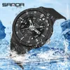 Polshorloges kijken naar jeugdfluorescerende mode 2024 Top herentrend Outdoor Waterdicht Sanda 9012 Kalender Quartz Watch