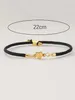 Bracciale 1pc Nuovo Bracciale di lettera iniziale di cuore A-Z Classico Bracciale Donne Simpel Bracciale a corda colorata regolabile per donne Giochi gioielli 24411