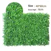 Dekorativa blommor 40x60 cm Artificial Green Grass Square Plastic Lawn Plant Home Wall Decoration Wedding Backdrop Party Flower