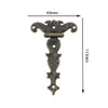 2pcs 113 mm * 69 mm Bijoux antique Hinge Zinc Alloy Boad Cadre Cramet Porte de porte Porte de porte Vintage Bronze Pièces de meubles