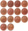 Monety amerykańskie Pełny zestaw 18391852 14pcs Różne daty dla wybranych włosów splecionych dużych centy 100 Metki miedzianych 4725494