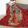 Christian Catholic Blankets Our Lady of Guadalupe Mexican Virgin Mary Flannel Novelty Warm Throw Blanket for Home Textile Decor