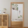 Nieuwe deurgordijn van Chinese stijl Adem, zacht, niet-pilling, slijtvast polyester gordijn voor keuken, studio, hotelkamer, kantoor