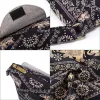 Annmouler Vintage Women Umhängetasche Bohemian Crossbody Bag Hippie Kleingröße Telefonbeutel Große Taschen Messenger Geldbörsen