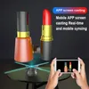 업그레이드 3D 홀로그램 팬 프로젝터 Wi -Fi LED 사인 홀로그램 램프 플레이어 상용 3D 광고 로고 프로젝터 조명