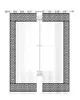 Vit geometrisk sicksack grekisk mönster tyll gardin för vardagsrum sovrum modern ren gardiner transparent fönsterbehandling