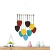 Wandteppiche 1pcs Boho handgewebte Wanddekoration Blatt Makrame Hängende Wandteppiche minimalistische Wohnkultur Ornamente Geschenk