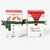 Geschenkverpackung Weihnachtsboxen Weihnachten Süßigkeiten 10pcs Festliche Dragee Snowman Santa Claus Schokoladenbox Set für Jahr