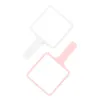 Autumnfish Makeup Mirror Hand Held Makeup Mirror White Pink HD Square Cosmetic Mirror Bekväm Portable Simple Design