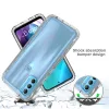 Case transparente de color caramelo grueso para Motorola Moto G71 5G G41 G200 G60S G50 5G G G30 Cubierta de doble capa de choque híbrido puro