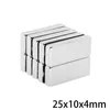 5/10/20/30/50PCS 25X10X4 Powerful block Magnets 25mm*10mm Neodymium Magnet 25x10x4mm Permanent NdFeB Magnetic 25*10*4 mm