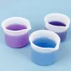 5Pcs Set 50ml Silicone Measuring Cup Tools Round Silicone Mold Clear Graduated Epoxy Split Cup DIY For Casting Resin Mold Art Ki