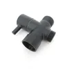 Schwarz G7/8 "G1/2" 20 mm 22 mm männlicher Ausweisvventil 3 -Wege T -Shirt -Füllventil Wasser Toilette Badezimmer Duschkopfanschluss Adapter uns uns