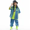 2023 Nouveaux costumes de danse hip hop pour les enfants pour les enfants Hiphop Kpop Tenget Girls Group Jazz Performance Performance Scary Vêtements DN15308