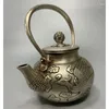 Figurines décoratives Chine Copper blanc Archaïze Phoenix Teapot Crafts Statue