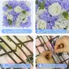 Decorative Flowers Artificial Rose Flower Background Wall Panel Suitable For Wedding Party Birthday Home Hanging Window