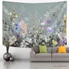 Hängande tapisserier Färgglada vildblomma tapestry väggblommor Figure Hippie Boho Psychedelic Home Decor R0411