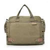 Briefcases Brand Men Crossbody Bags Male Canvas Shoulder Messenger Man Handbags For Travel Casual Large Satchel Briefcase