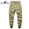 Calças masculinas Bapai Primavera Militar de inverno Chaques Chaques Cargo Casual Algodão Tactical Big Size Exército Overol Hombre