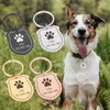 Tag del cane etichette per animali domestici cucciolo cat collare nome targa accessori Nome messaggio forniture personalizzate in acciaio inossidabile personalizzato