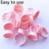 100st Tattoo Silicone Ring Cup Soft skadar inte nåltatuering Ink Toning Cup ympning Eyelstor Lim Tattoo Color Separator Cup