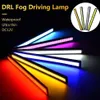 Haolide Car Cob Drl Daytime Runging Light 17cm biały niebieski czerwony wodoodporny uniwersalny samochód LED LED LIGHT Light