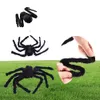 Voor feest Halloween Decoratie Black Spider Haunted House Prop Indoor Outdoor Giant 3 Size 30cm 50 cm 75cm4385042