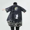 M-5XL Plus Size Men Japanese Kimono Cardigan Men Samurai Costume Clothing Kimono Jacket Mens Kimono Shirt Yukata Haori XXXXXL