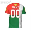 Numéro de nom personnalisé Madagascar Flag Emblem 3D T-shirts pour hommes femmes Tees Jersey Team Vêtements de football Fans de football T-shirt