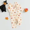 Pantaloni mababy 03y Halloween per bambini neonato neonato bambino set di vestiti da ragazza a maniche lunghe