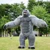 Inflatable King Kong Costume For Adult Halloween Plush Furry Gorilla Mascot Cosplay Costumes Animal Venice Carnival Suit Fursuit