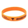 Bracelets en silicone élastique de basket-ball noir jaune Nouveau caoutchouc Tout est possible