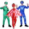 Blue Cat Boy Owl Girl Girlsuits Costume cosplay costume con maschera per la festa di compleanno rossa Green Nourtwear Lyamas per bambini Halloween abiti