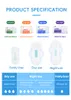 4 pack / 52pcs Friss Maternité Sanitary Napkin Maxi Day Night Utilisation Poste menstruel Poste-partum PADS ANION SANITAIRE