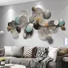 Plaques décoratives Nordic Metal Wall Déco Home Fashion 3d Living Room Decor TV canapé fond de bureau