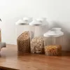 Bottiglie di stoccaggio custodia per alimenti trasparenti contenitore a secco per cereali secco organizzatore farina salva