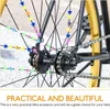 36st Colorful Decorations Clips for Kids Bike Multi Color Plastic Bicycle Wheel Spoke Pärlor Barn Kidgåvor Cykeltillbehör