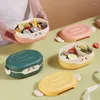 Abendessen Kawaii Lunchbox für Kinder Schulkinder Mädchen Bunt Anime Bento Lunchbox Container Aufbewahrung Erklärungen Schüssel Schale